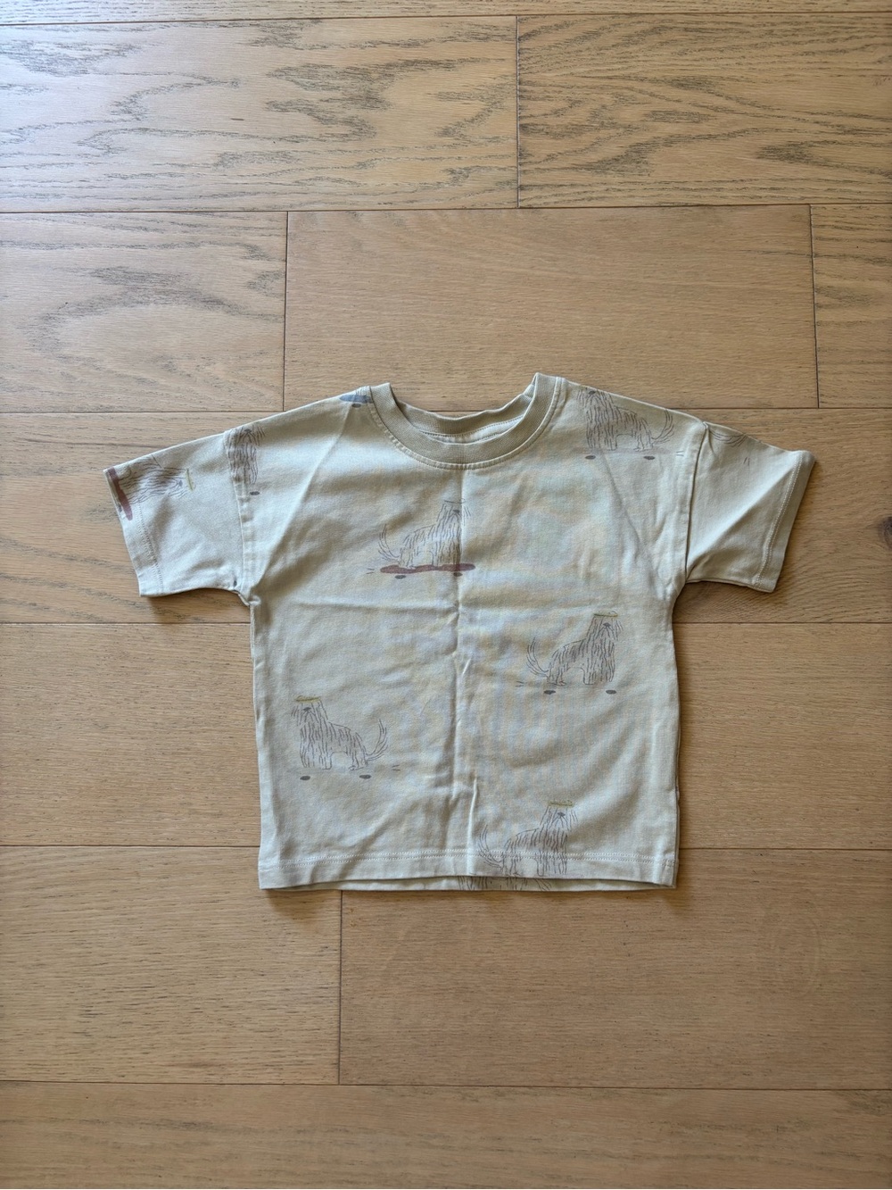 Pehr kid tan dog print tee, size 3T